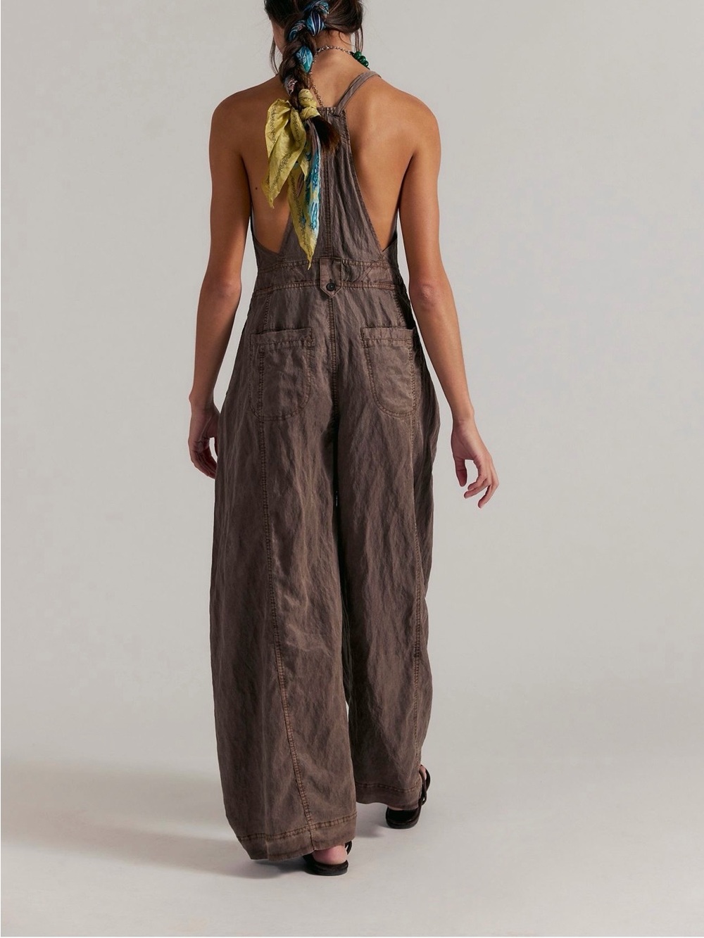 Free People Barrel Sleeveless Jumpsuit in Brown - Picture 2 of 10